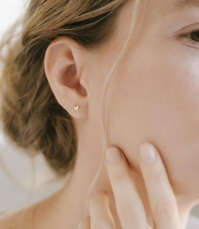 ハート ダイヤモンド ピアス